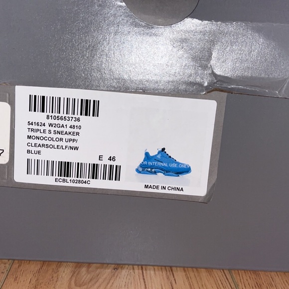 BLUE BALENCIAGA TRIPLE S Sneakers - Picture 4 of 6